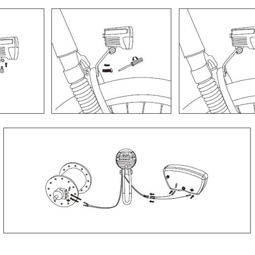 429391 LYNX Phare avant Dynamo Sensor 30 Lux