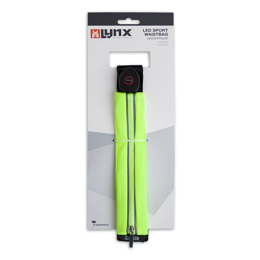 429015 LYNX Reflecterende LED heuptas / hardloopriem USB