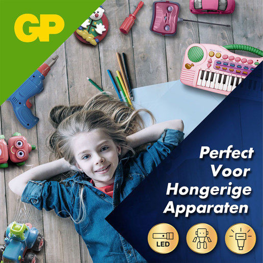430916 GP Ultra Plus Alkaline AA-batterijen 4PK