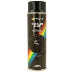 514001 MOTIP Lak zwart zijdeglans 500 ml