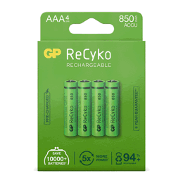 430907 GP Oplaadbare AAA-batterijen 850mAh NiMH 4PK