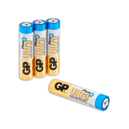 430906 GP Ultra Plus Alkaline AAA-batterijen 4PK