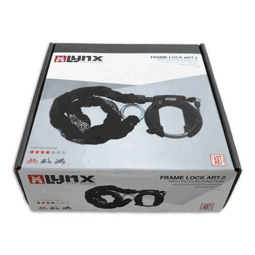 410760.CH120 LYNX Ringslot met ketting Lazo ART 2 120 cm x 8.3 mm