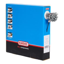 74.6427RVS-BOX ELVEDES Rem binnenkabel RVS 2250 mm ø 1,5 mm 100 stuks 1 × 19 ø 1,5 x 2250 / ø 7 × 6 mm