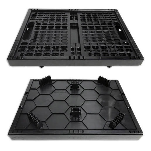 610770.BLA PLATES 4 BIKES Basic Set: Folding crate + Multi-Plate 47 x 34.5 x 25.5 cm
