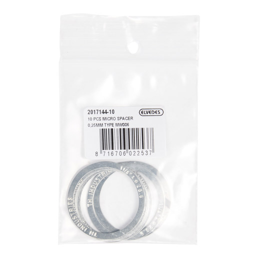 74.2017144-10 ELVEDES Micro spacers MW006 10 stuks 1 1/8