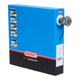 74.6411RVS-BOX ELVEDES Rem binnenkabel RVS 2000 mm ø 1,5 mm 100 stuks 1 × 19 ø 1,5 x 2000 / ø 5,5 × 10 mm