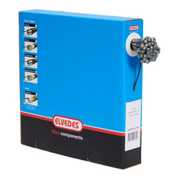 74.6426RVS-SLICK-BOX ELVEDES Rem binnenkabel Slick RVS 2000 mm ø 1,5 mm 100 stuks 1 × 19 ø 1,5 x 2000 / ø 7 × 6 mm