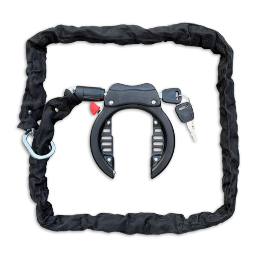 410730.CH100 LYNX Ringslot met ketting 100 cm x 5.3 mm