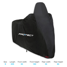 447950.WS PRO-TECT Housse moto / Housse scooter + pare-brise (S) 205 x 85 x 180 cm