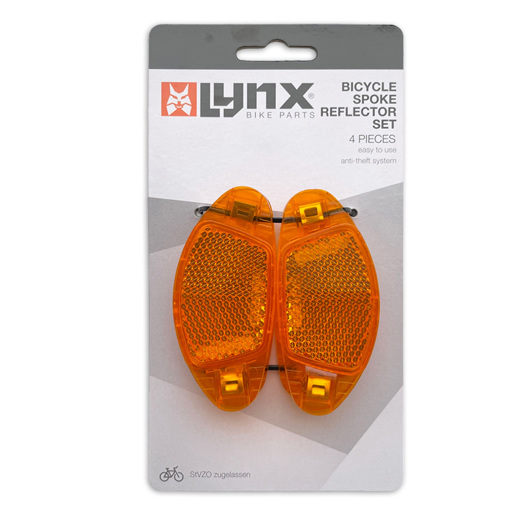 429289 LYNX Réflecteur de rayons de vélo (4x)