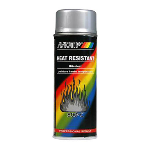 514032 MOTIP Hittebestendige lak zilver 400 ml