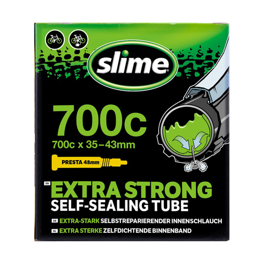 40FC.30102 SLIME Slime Pannenschutz Schlauch 28 Zoll SV 700c x 35 - 43mm