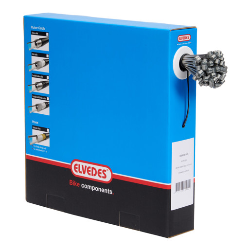 74.6426RVS-BOX ELVEDES Rem binnenkabel RVS 2000 mm ø 1,5 mm 100 stuks 1 × 19 ø 1,5 x 2000 / ø 7 × 6 mm