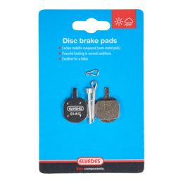 74.6862MC ELVEDES Jeu de plaquettes de frein à disque Metallic Carbon Noir